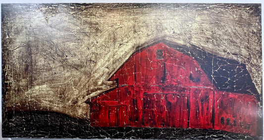 Large Barn canvas on board